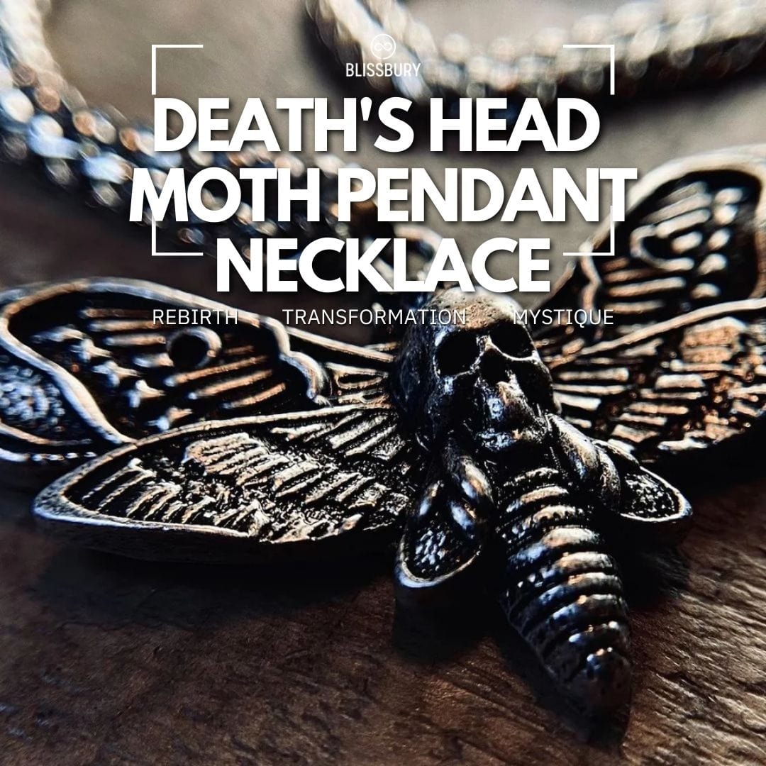 Death's Head Moth Pendant Necklace - Rebirth, Transformation, Mystique