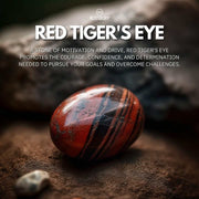 Red Tiger's Eye Bracelet- Passion, Motivation, Strength (Large) - Blissbury