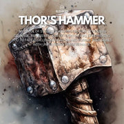 Thor's Hammer Vintage Viking Bracelet- Strength, Protection, Valor (Large) - Blissbury