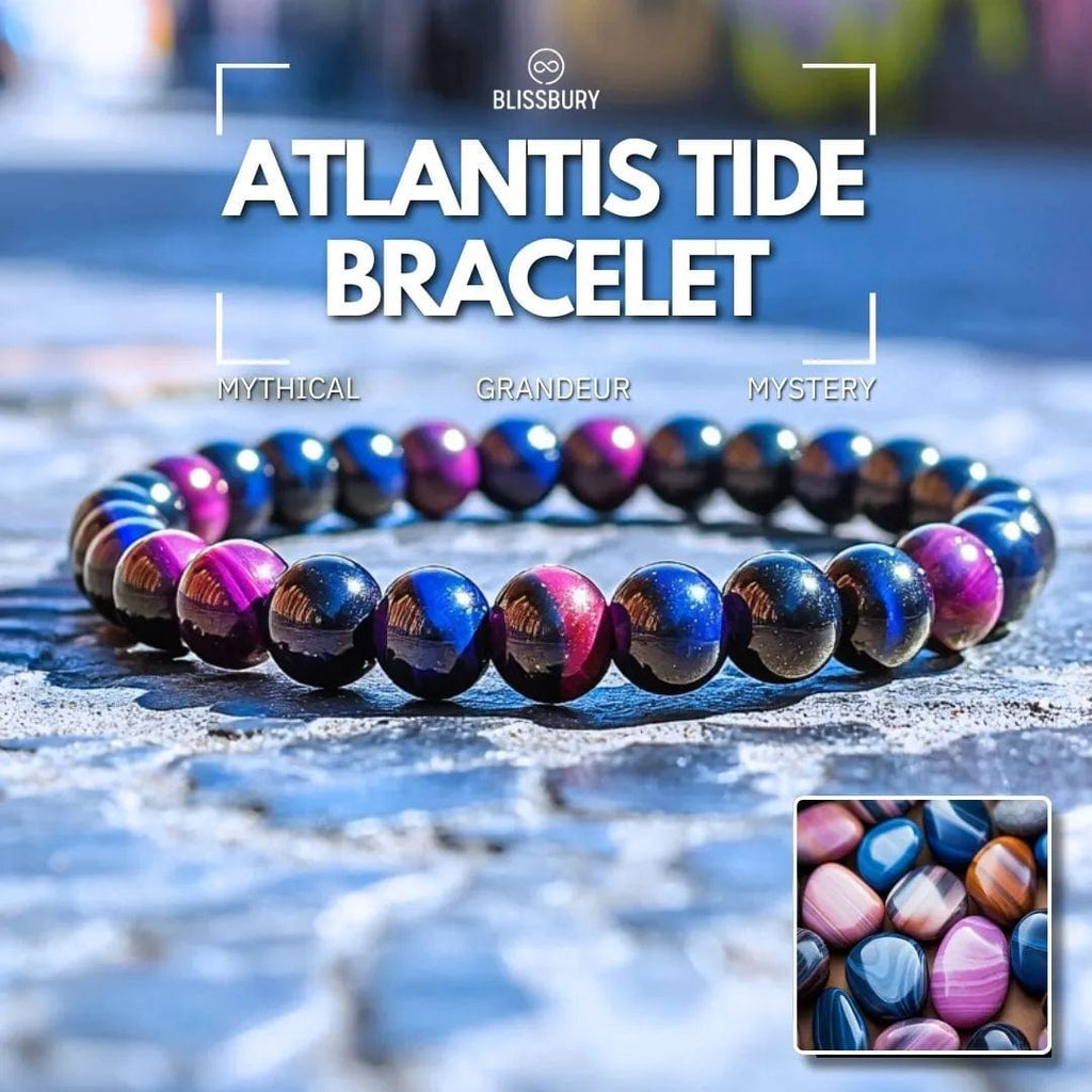 Atlantis Tide Bracelet, a grand and mysterious piece with intricate, ocean-inspired detailing.