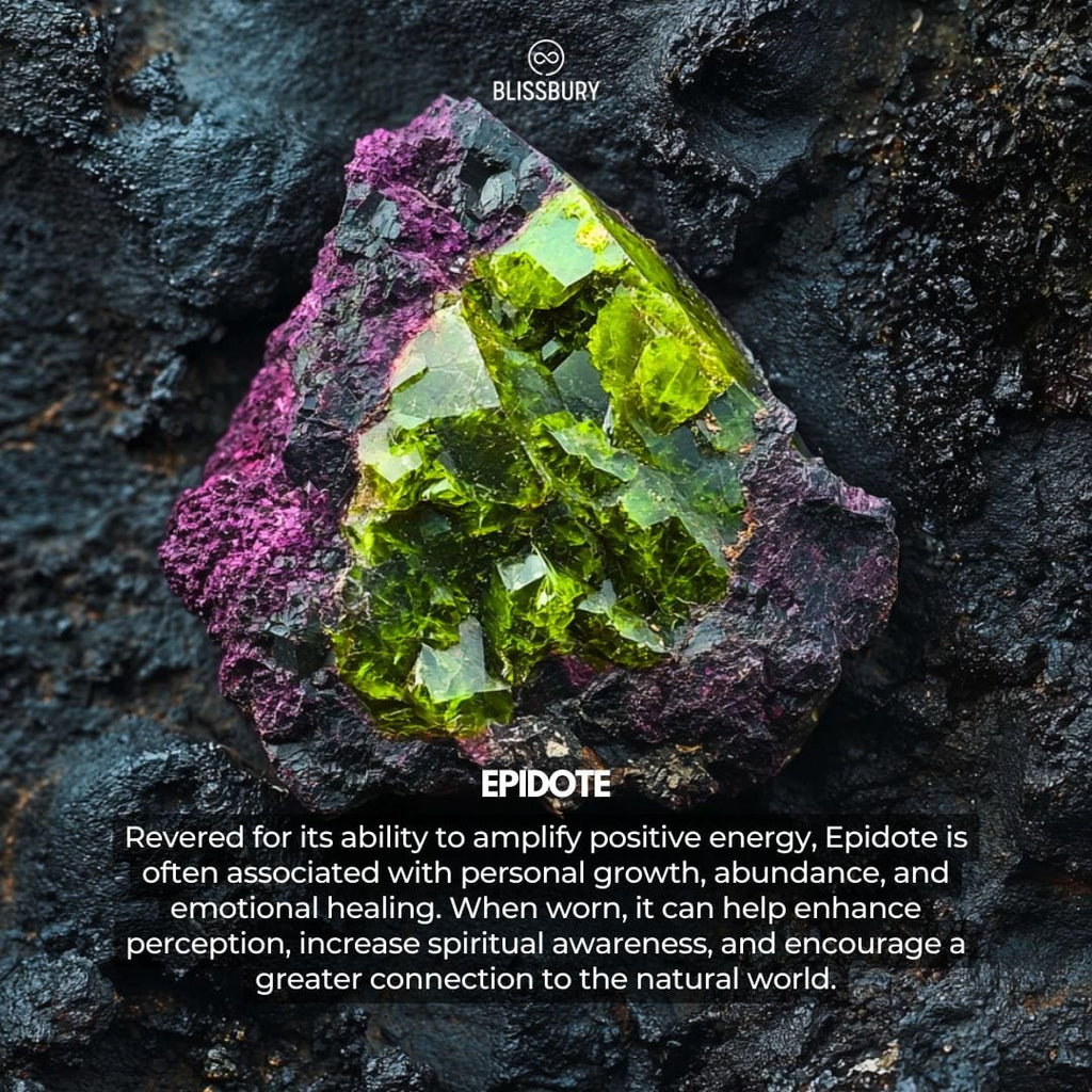 Epidote Bracelet - Growth, Perception, Abundance - Blissbury