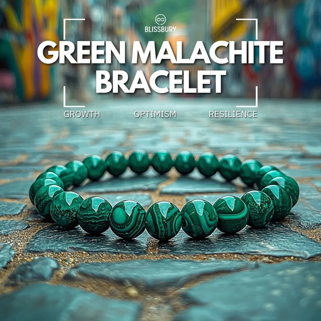 Green Malachite Bracelet - Growth, Optimism, Resilience