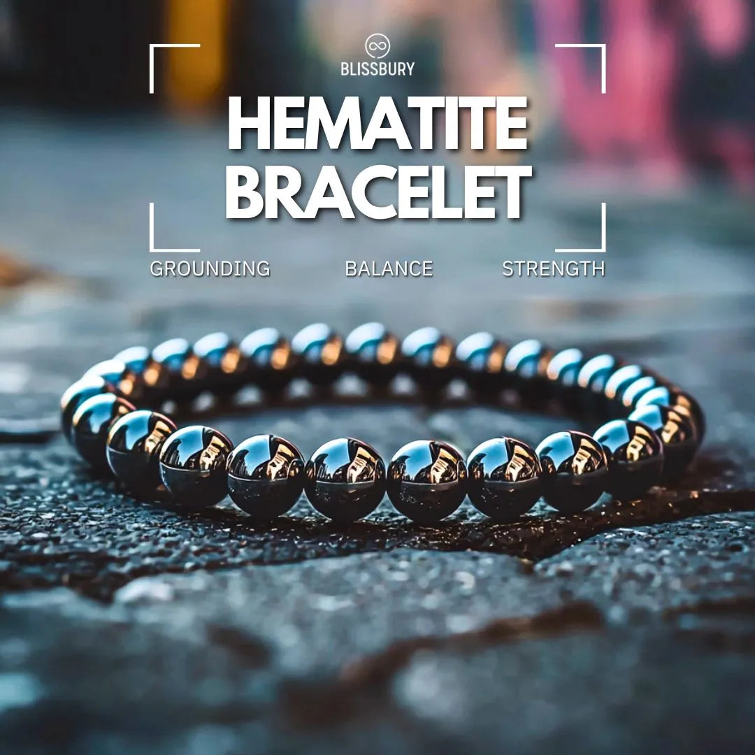 Hematite Bracelet - Grounding, Balance, Strength