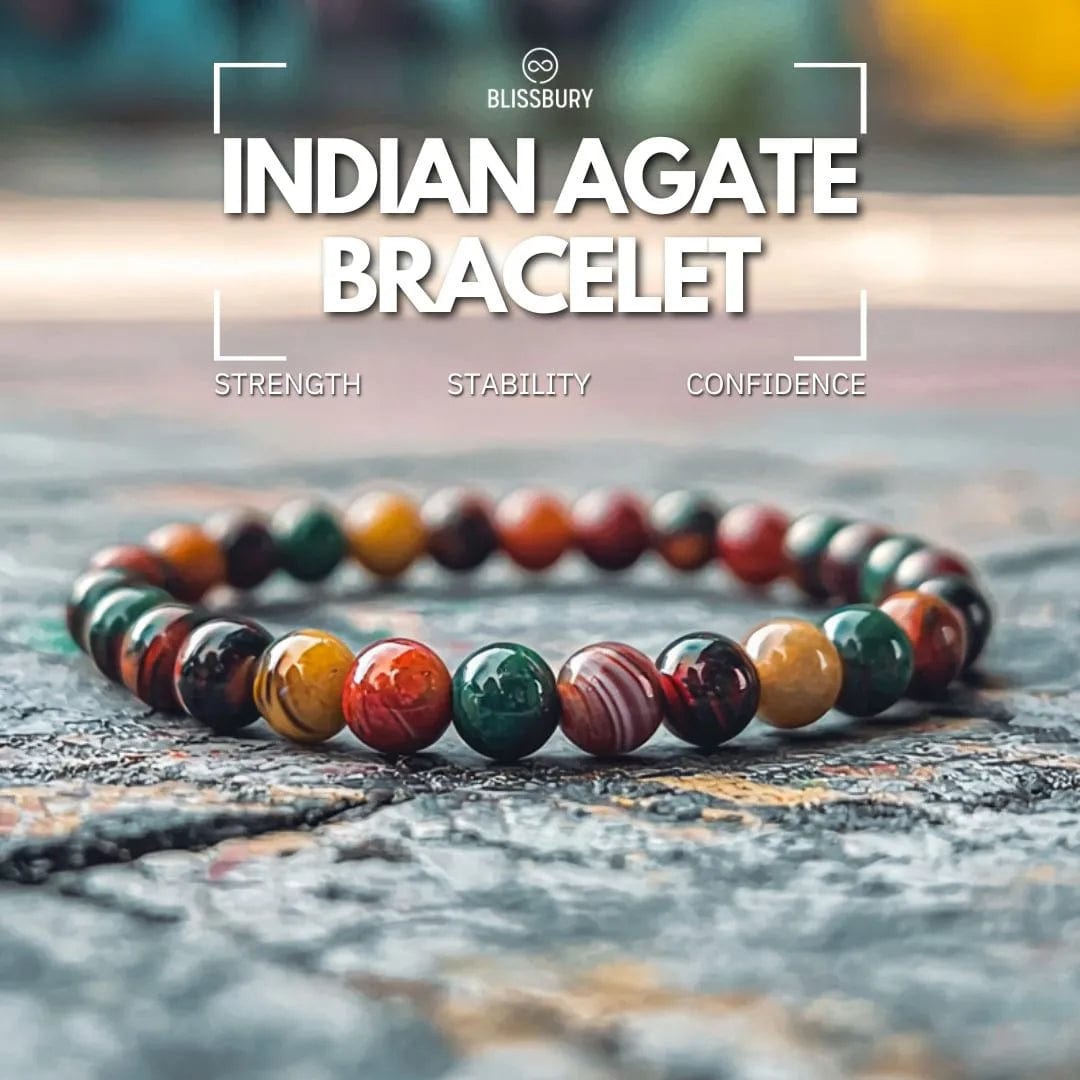 Indian Agate Bracelet - Strength, Stability, Confidence