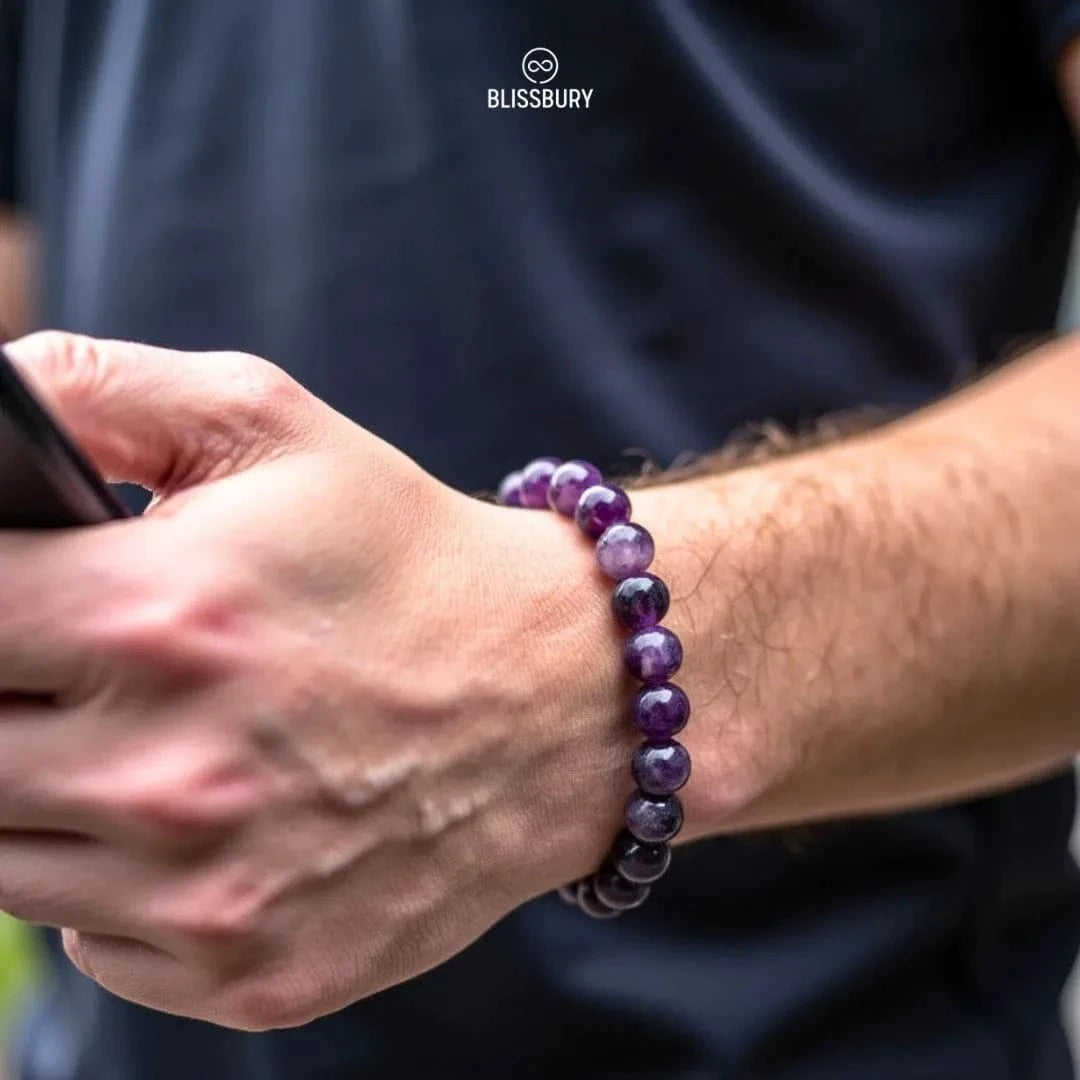 Amethyst Bracelet - Serenity, Spirituality, Wisdom - Blissbury