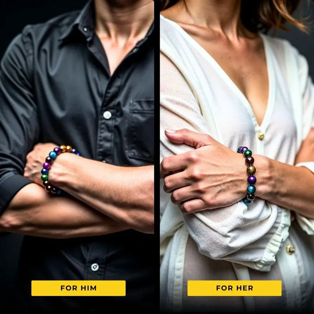 Nebula Multicolor Tiger's Eye Bracelet - Wonder, Intuition, Focus - Blissbury