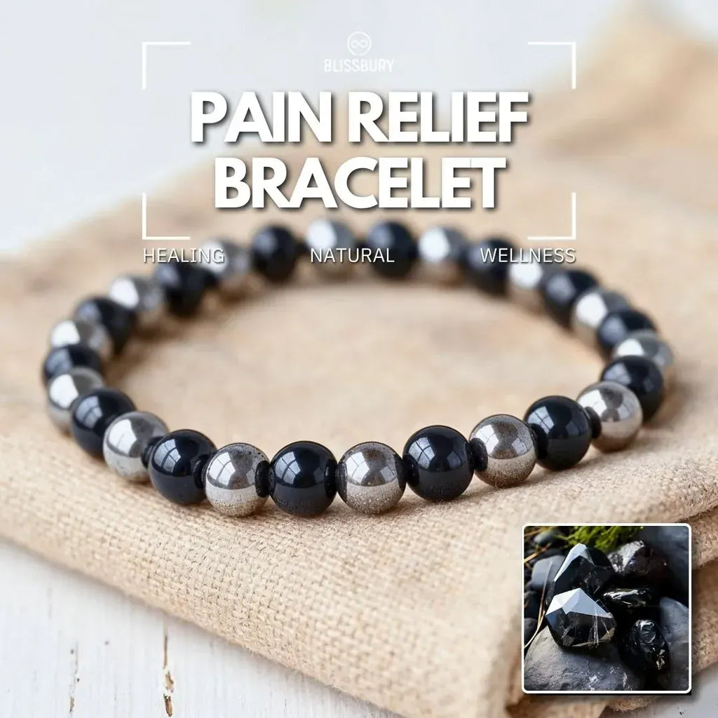 Close-up of a Pain Relief Bracelet, showcasing its natural healing and wellness design.