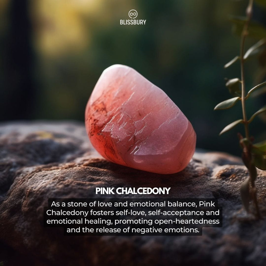 Pink Chalcedony Bracelet - Love, Compassion, Empathy - Blissbury