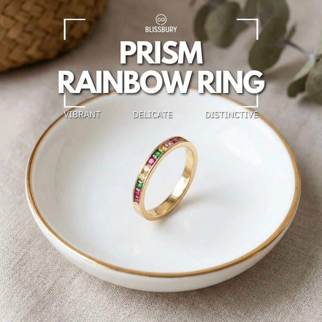 Prism Rainbow Ring - Vibrant, Delicate, Distinctive
