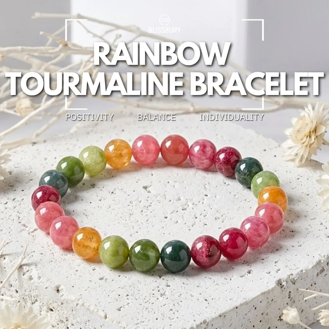 Rainbow Tourmaline Bracelet - Positivity, Balance, Individuality