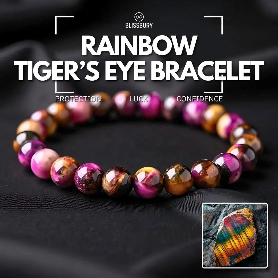 Rainbow Tiger's Eye Bracelet - Protection, Luck, Confidence