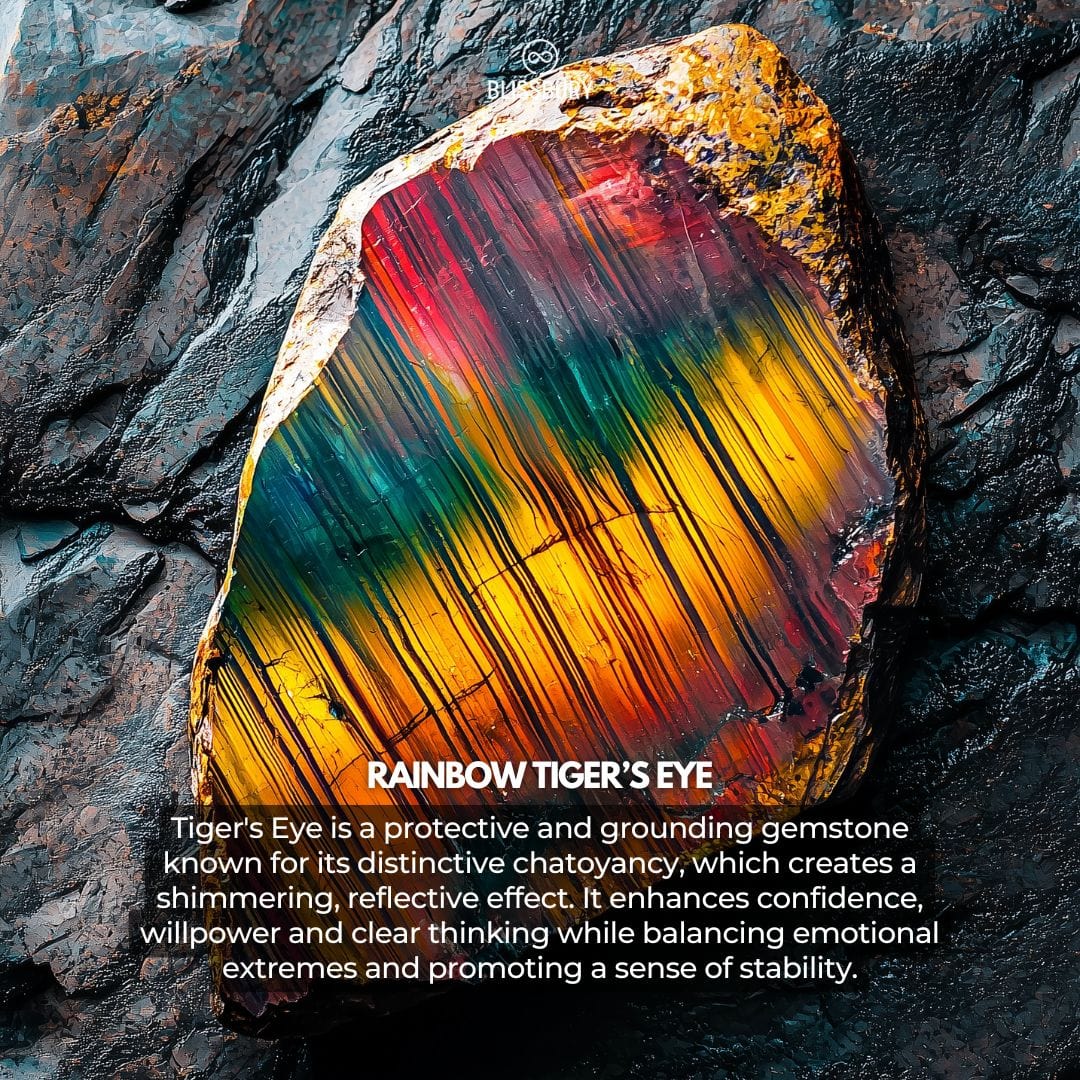 Rainbow Tiger's Eye Bracelet - Protection, Luck, Confidence - Blissbury