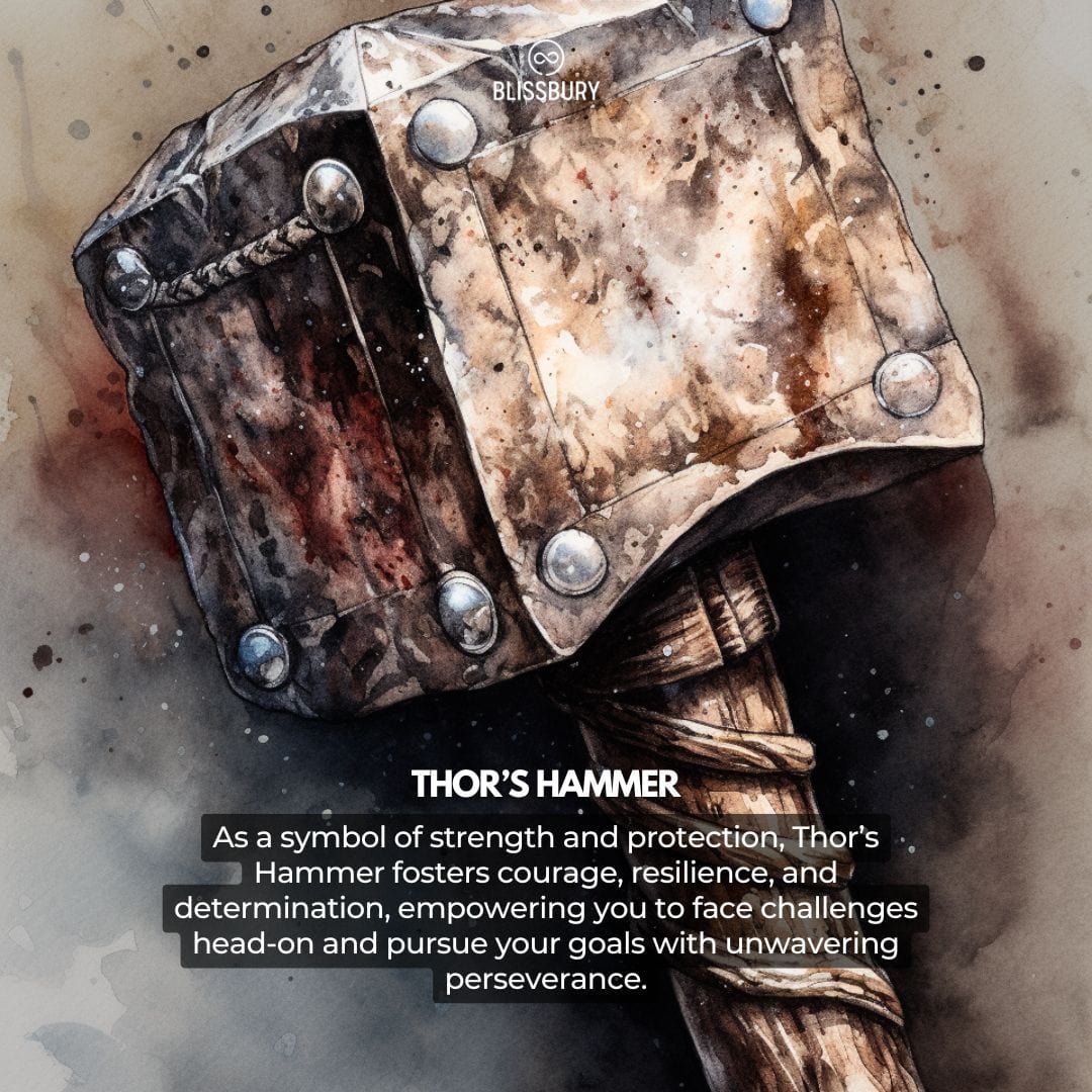 Thor's Hammer Vintage Viking Bracelet - Strength, Protection, Valor - Blissbury