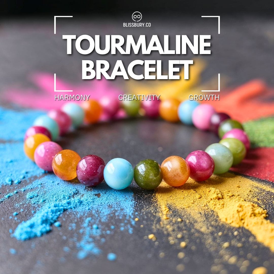 Multicolor Tourmaline Bracelet - Harmony, Creativity, Growth - Blissbury