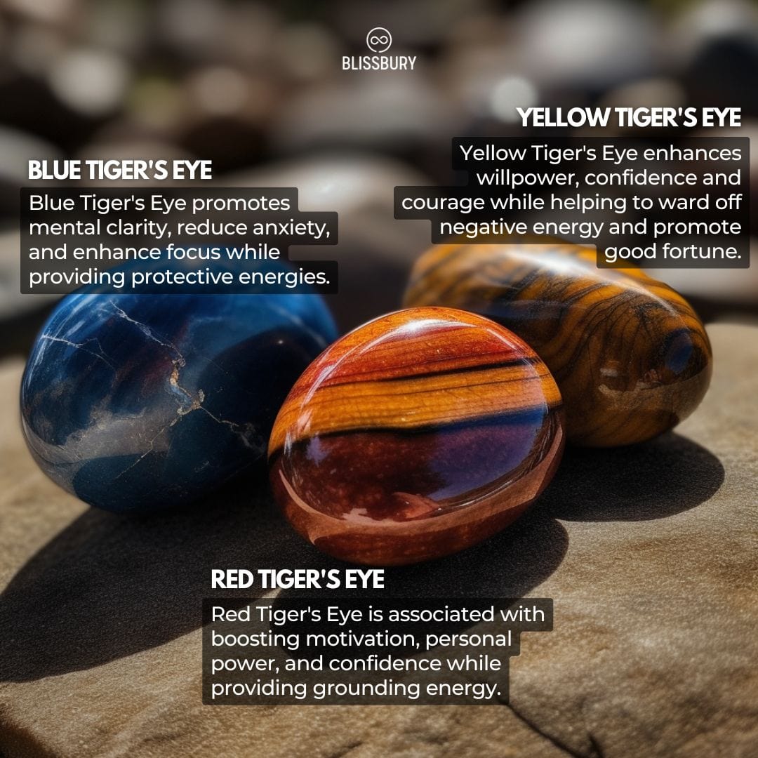 Trinity Tiger's Eye Bracelet: Courage, Confidence, Harmony - Blissbury
