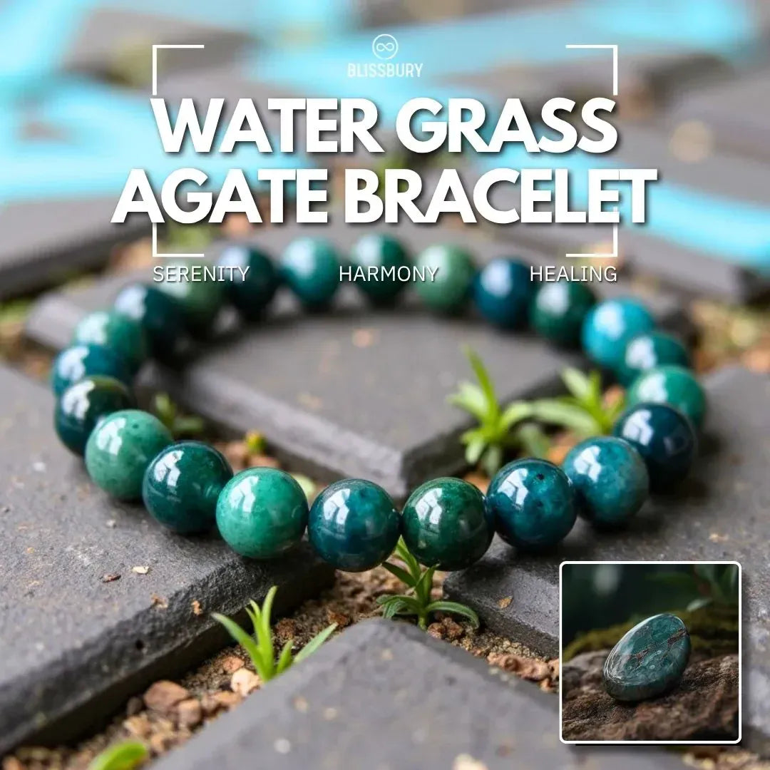 Water Grass Agate Bracelet - Serenity, Harmony, Healing