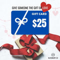 A $25 gift card with a vibrant floral design, perfect for any occasion.