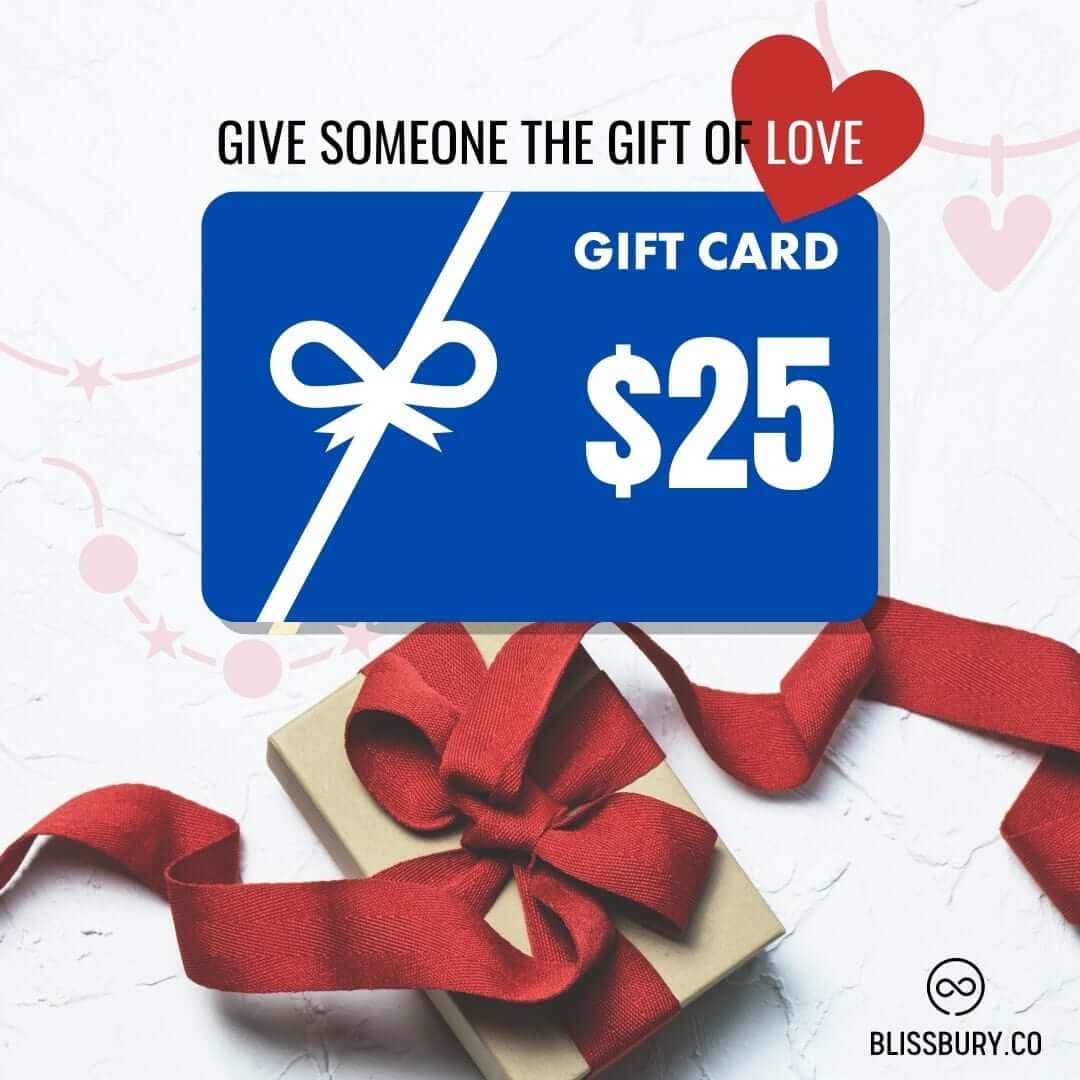 A $25 gift card with a vibrant floral design, perfect for any occasion.