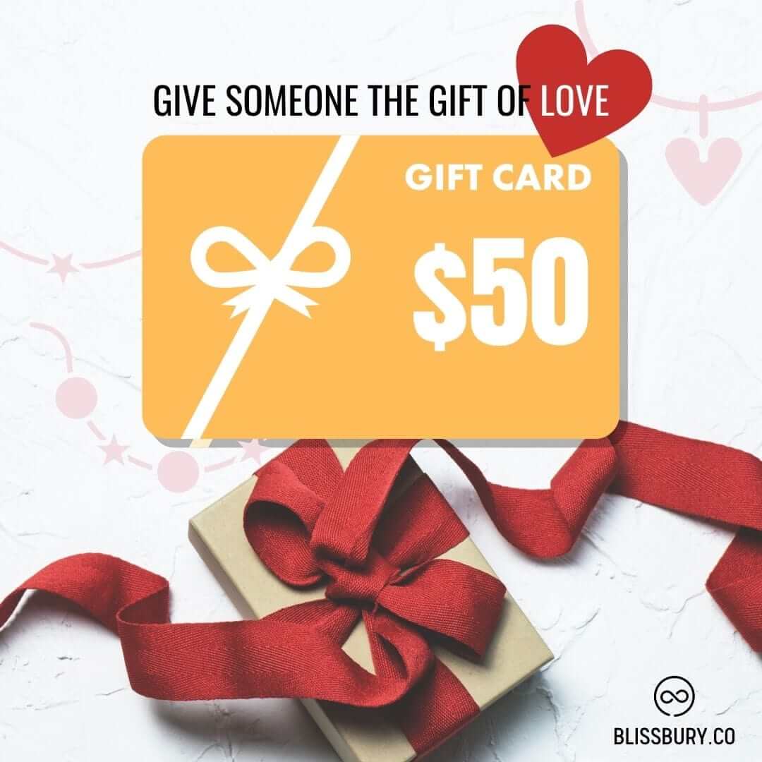 A $50 Gift Card with a sleek, modern design.